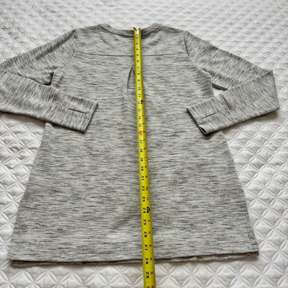 Duluth Trading Deux More Double Knit Crewneck Pocket Tunic Gray Size Small - Picture 12 of 12